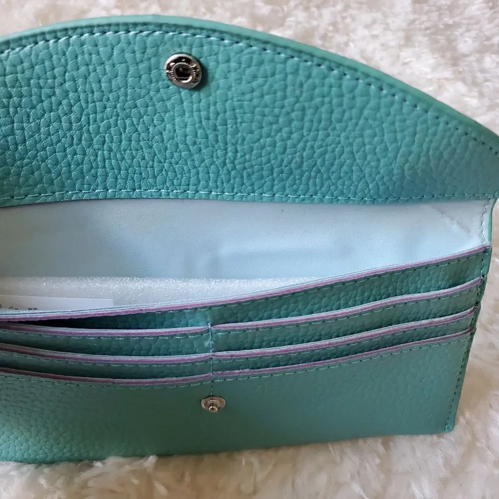 Women's Wallet  Faux Leather Green‎